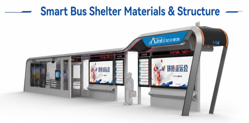 Smart Bus Shelter Structure Smart Bus Shelter Structure