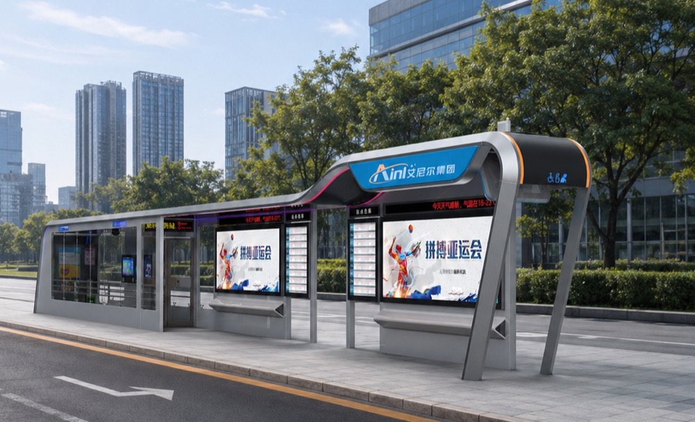 Bus Shelter with Smart System Bus Shelter with Smart System