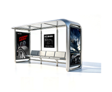 Curved Stainless Steel Advertising Bus Shelter.jpg